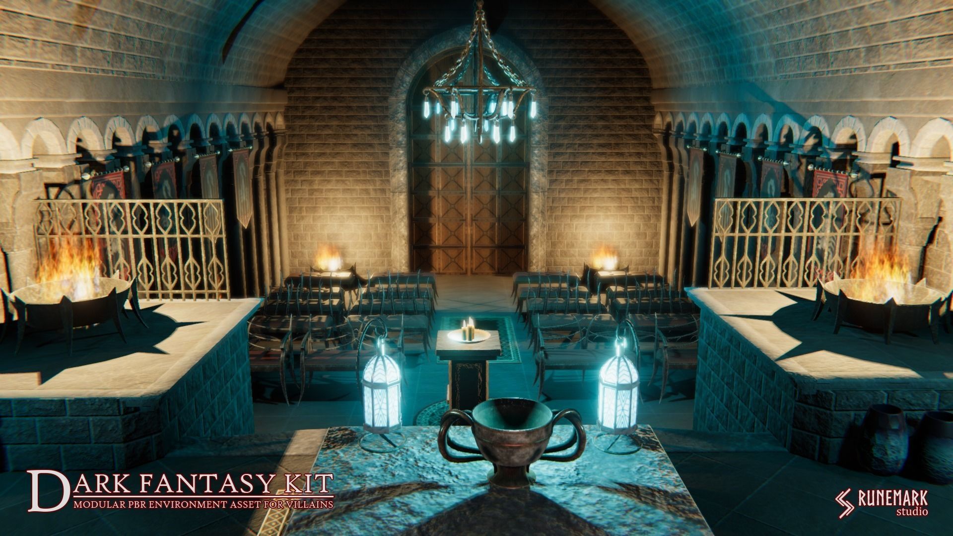 Dark Fantasy Kit Low-poly 3D model_7