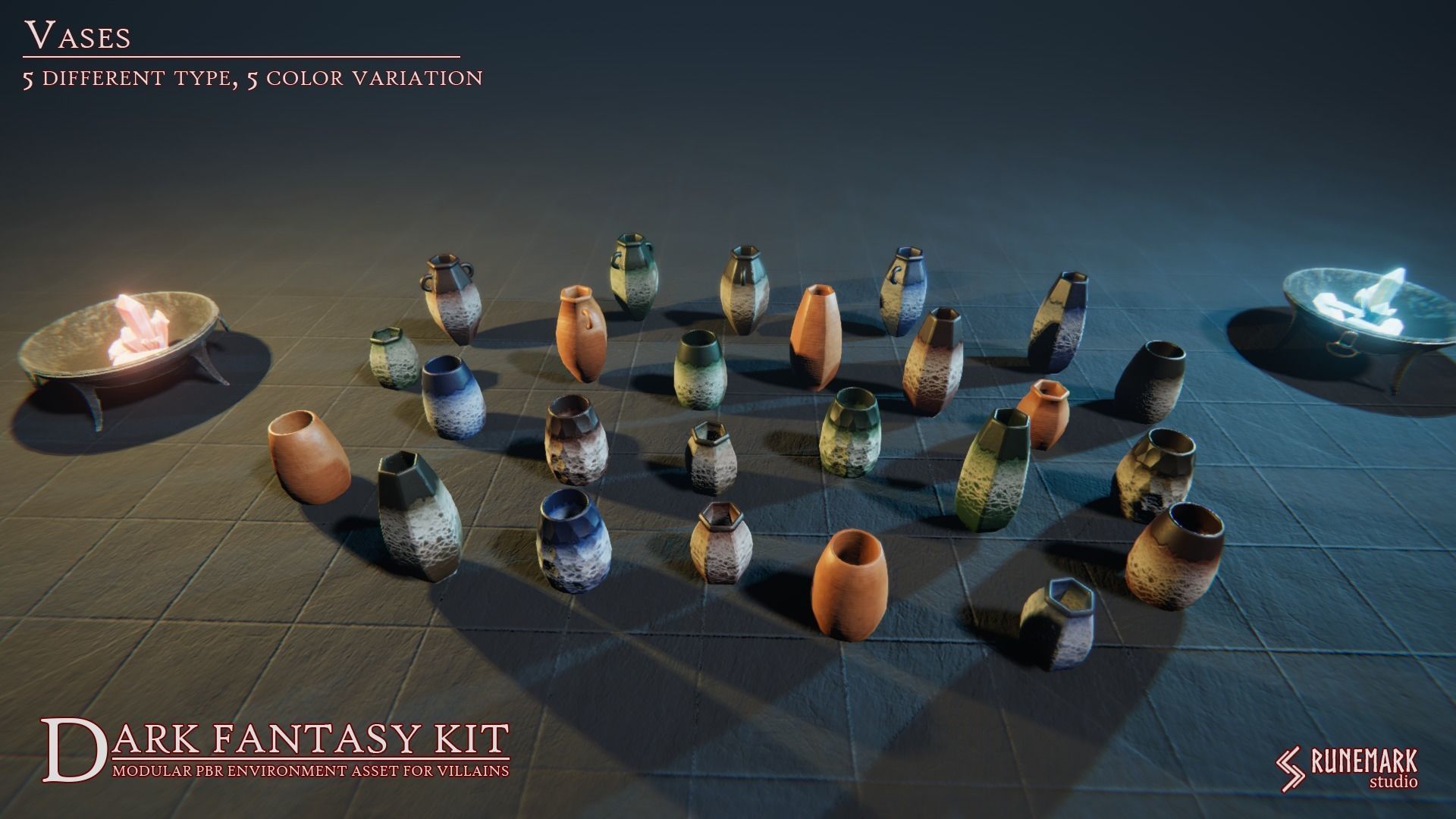 Dark Fantasy Kit Low-poly 3D model_14