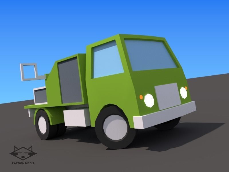 63 Lowpoly Vehicles Low-poly 3D model_47
