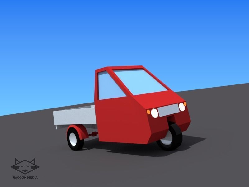 63 Lowpoly Vehicles Low-poly 3D model_32