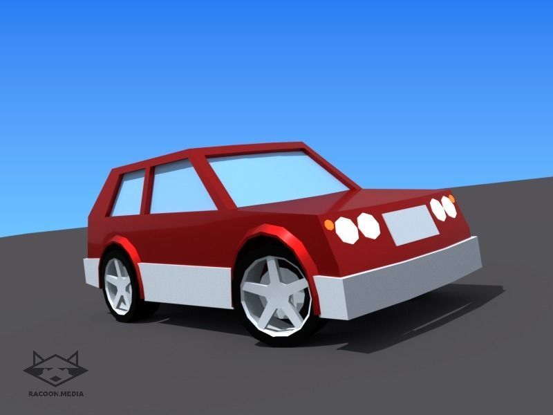 63 Lowpoly Vehicles Low-poly 3D model_14