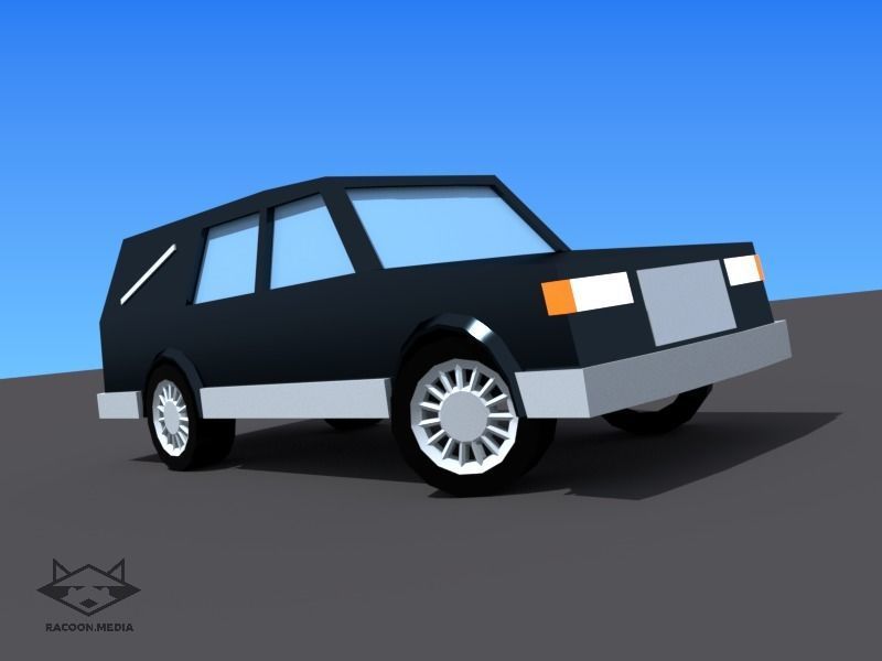 63 Lowpoly Vehicles Low-poly 3D model_33