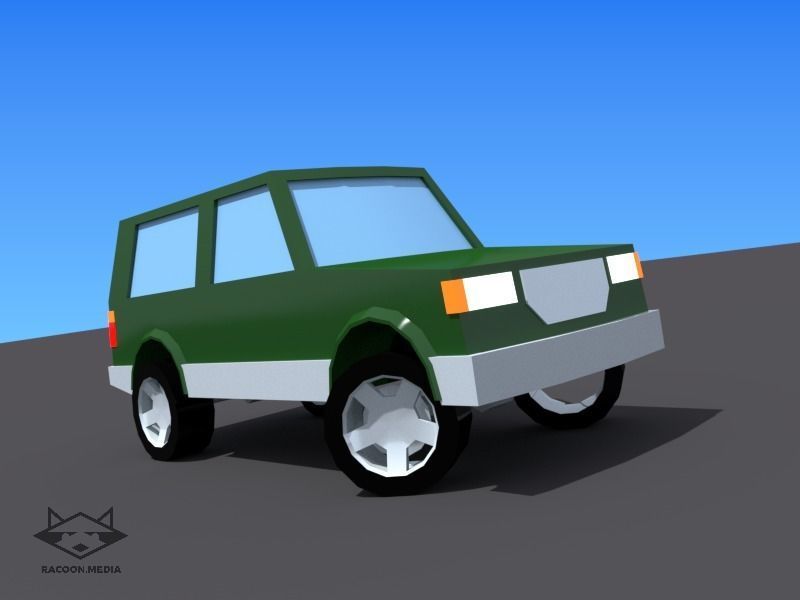 63 Lowpoly Vehicles Low-poly 3D model_22