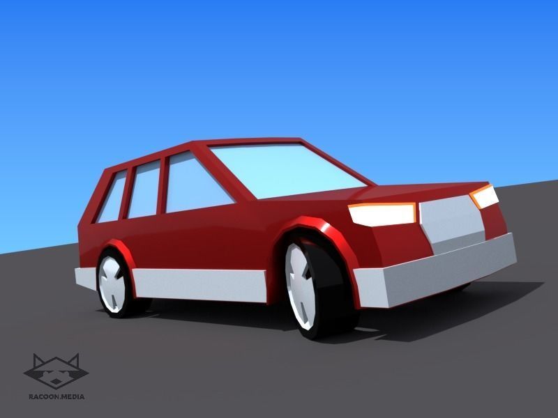 63 Lowpoly Vehicles Low-poly 3D model_25