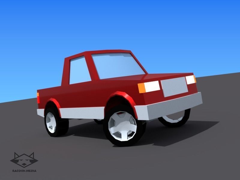 63 Lowpoly Vehicles Low-poly 3D model_23