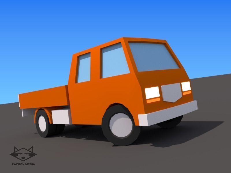 63 Lowpoly Vehicles Low-poly 3D model_42