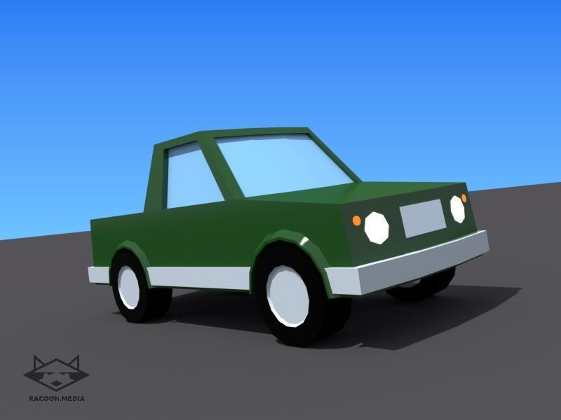 63 Lowpoly Vehicles Low-poly 3D model_17