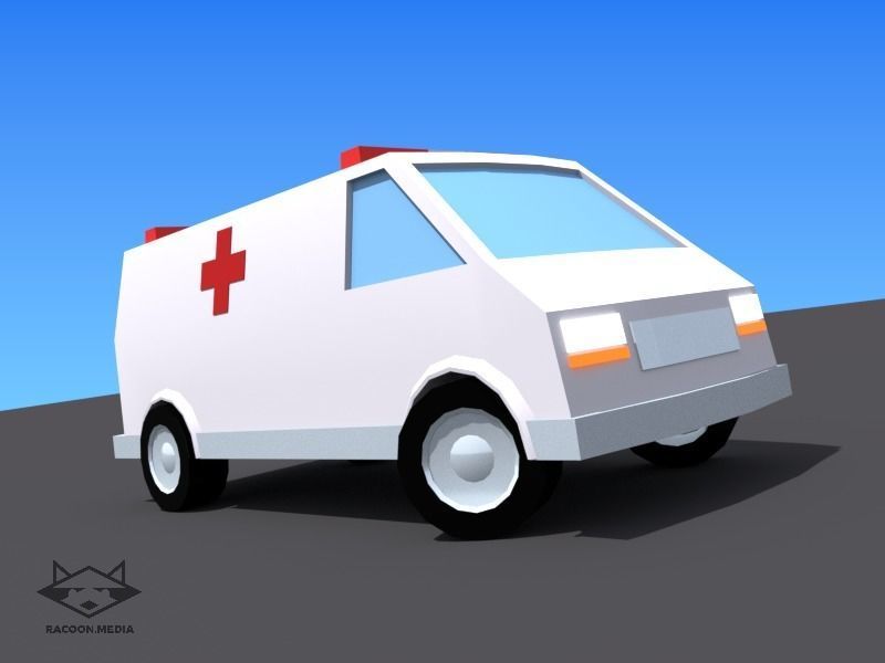 63 Lowpoly Vehicles Low-poly 3D model_16