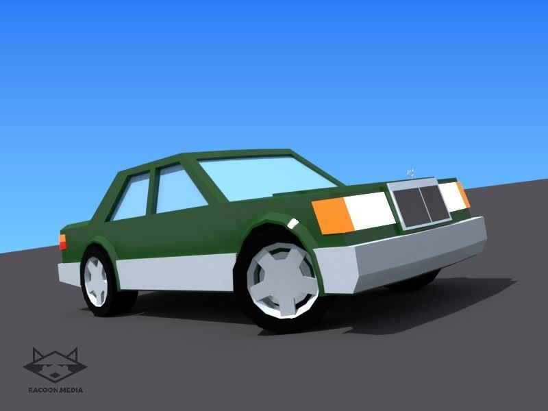 63 Lowpoly Vehicles Low-poly 3D model_29