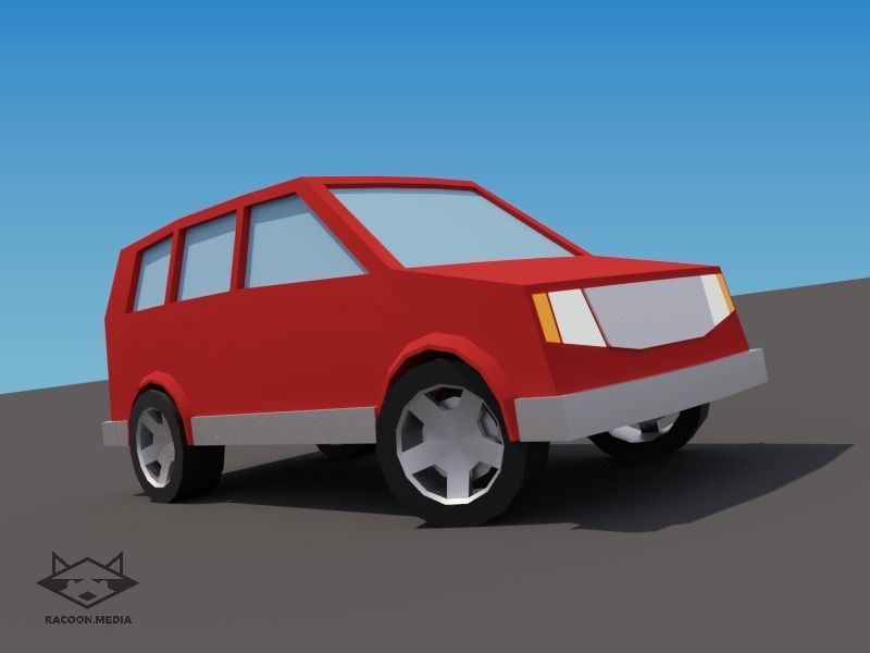 63 Lowpoly Vehicles Low-poly 3D model_30