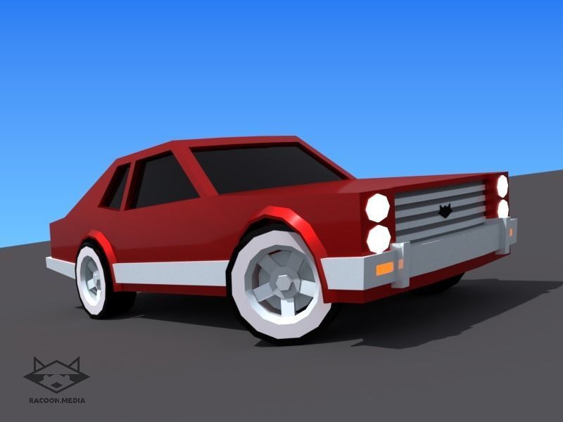 63 Lowpoly Vehicles Low-poly 3D model_46