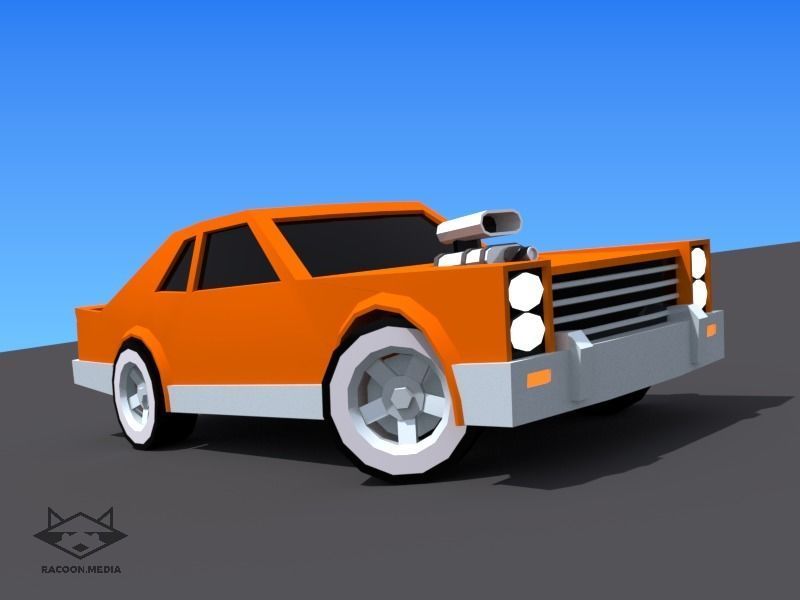 63 Lowpoly Vehicles Low-poly 3D model_6