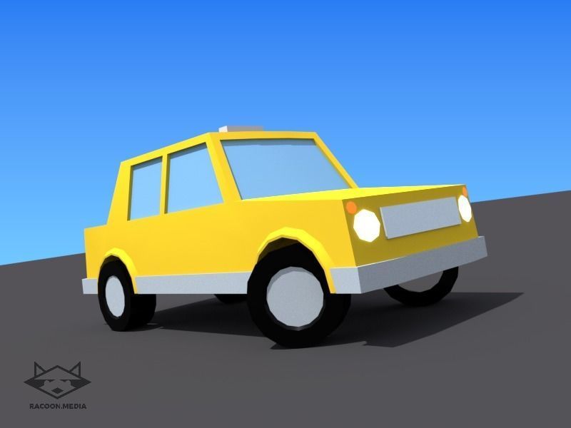 63 Lowpoly Vehicles Low-poly 3D model_43