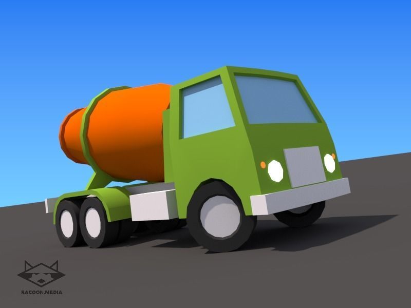 63 Lowpoly Vehicles Low-poly 3D model_53