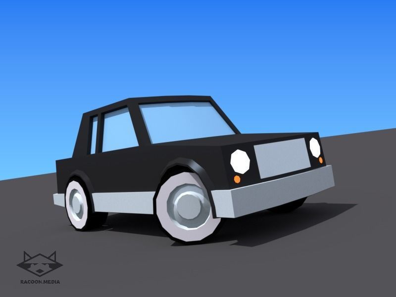 63 Lowpoly Vehicles Low-poly 3D model_24