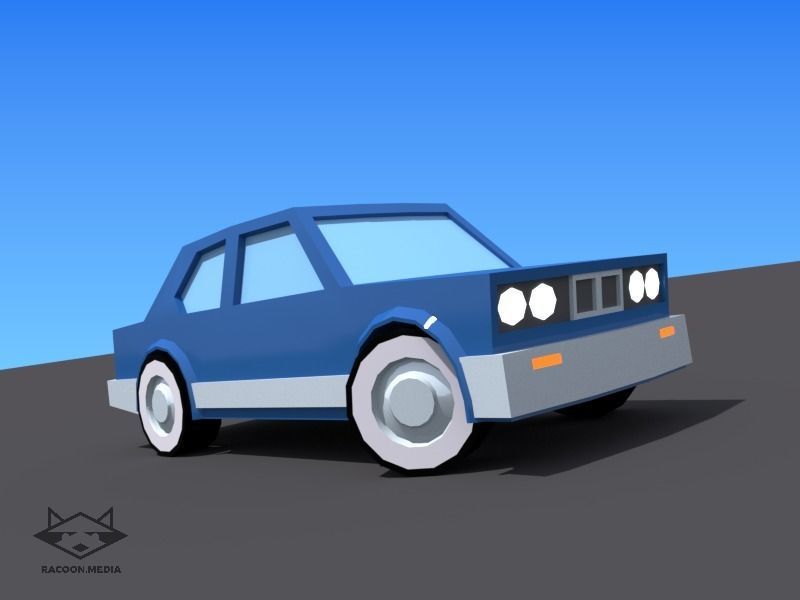 63 Lowpoly Vehicles Low-poly 3D model_2