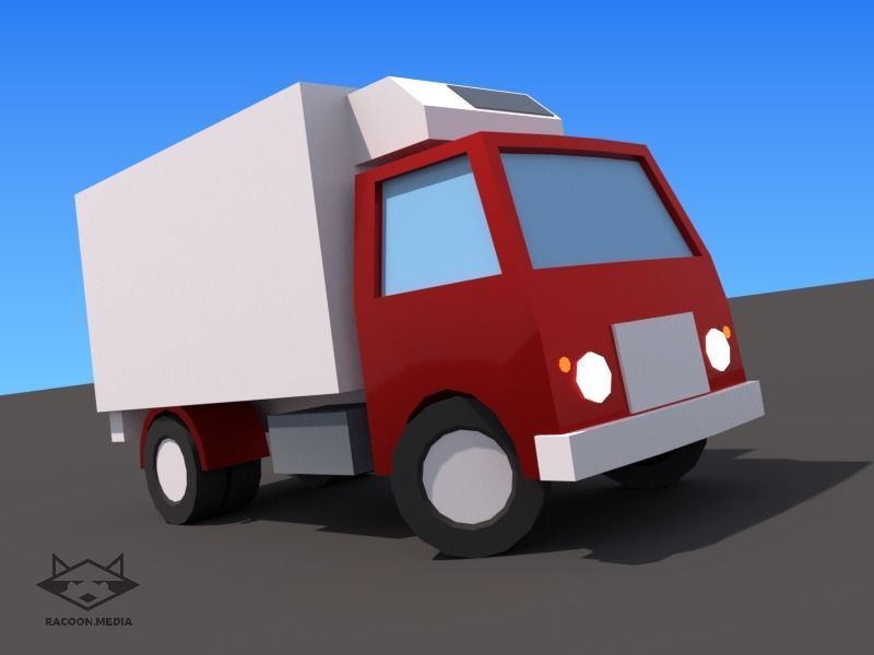 63 Lowpoly Vehicles Low-poly 3D model_13