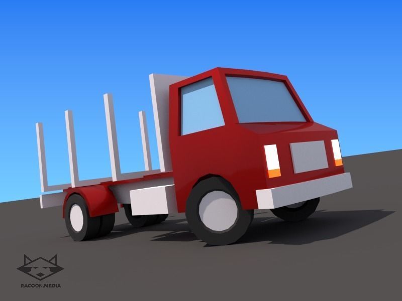 63 Lowpoly Vehicles Low-poly 3D model_58