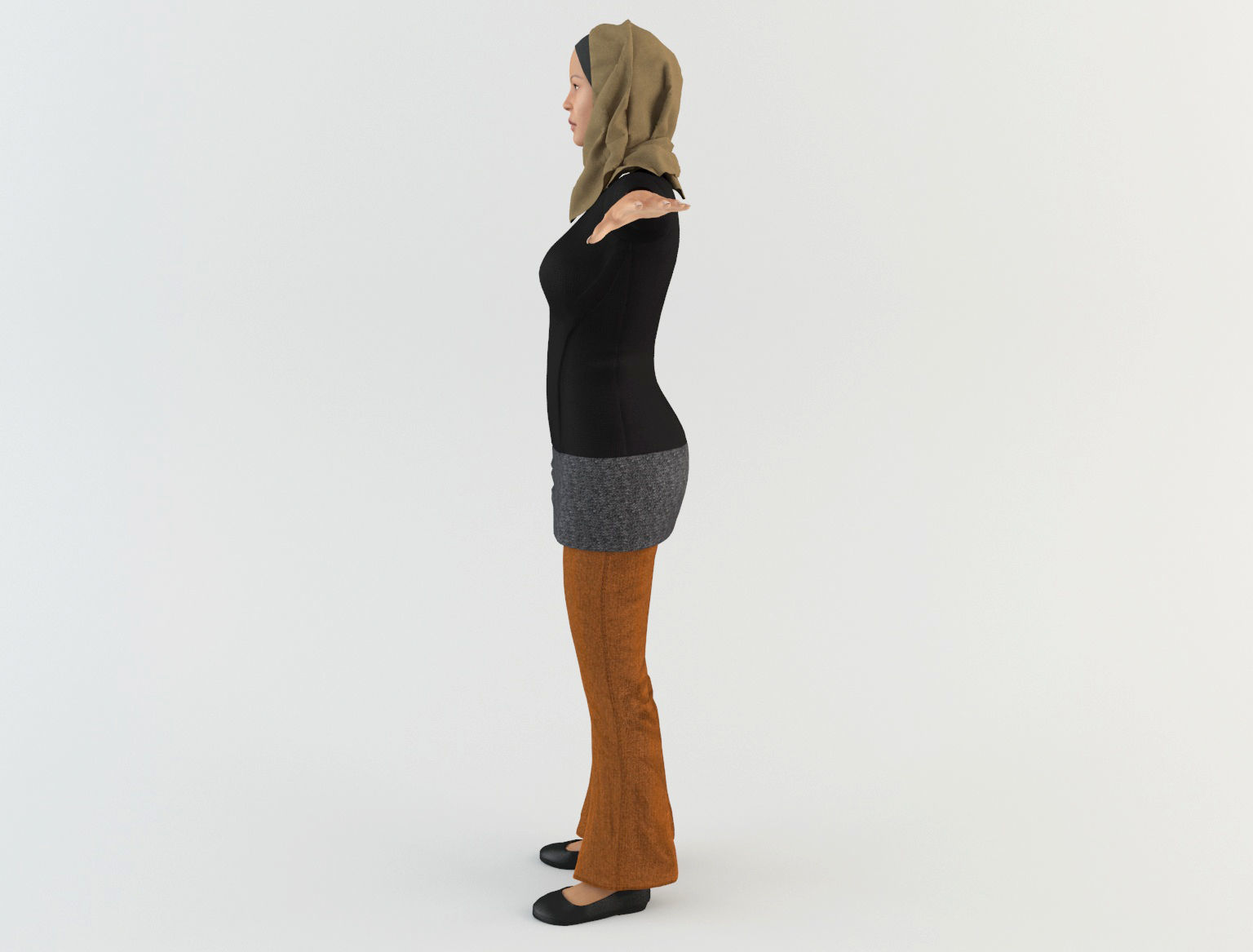 Arab Women Pack 3D model_6