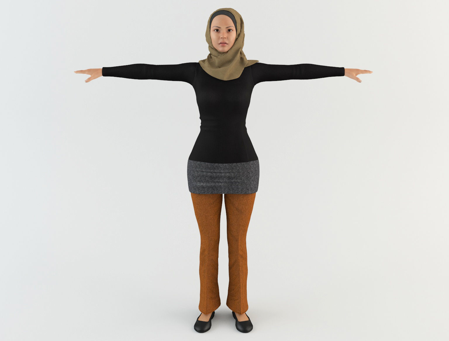 Arab Women Pack 3D model_4