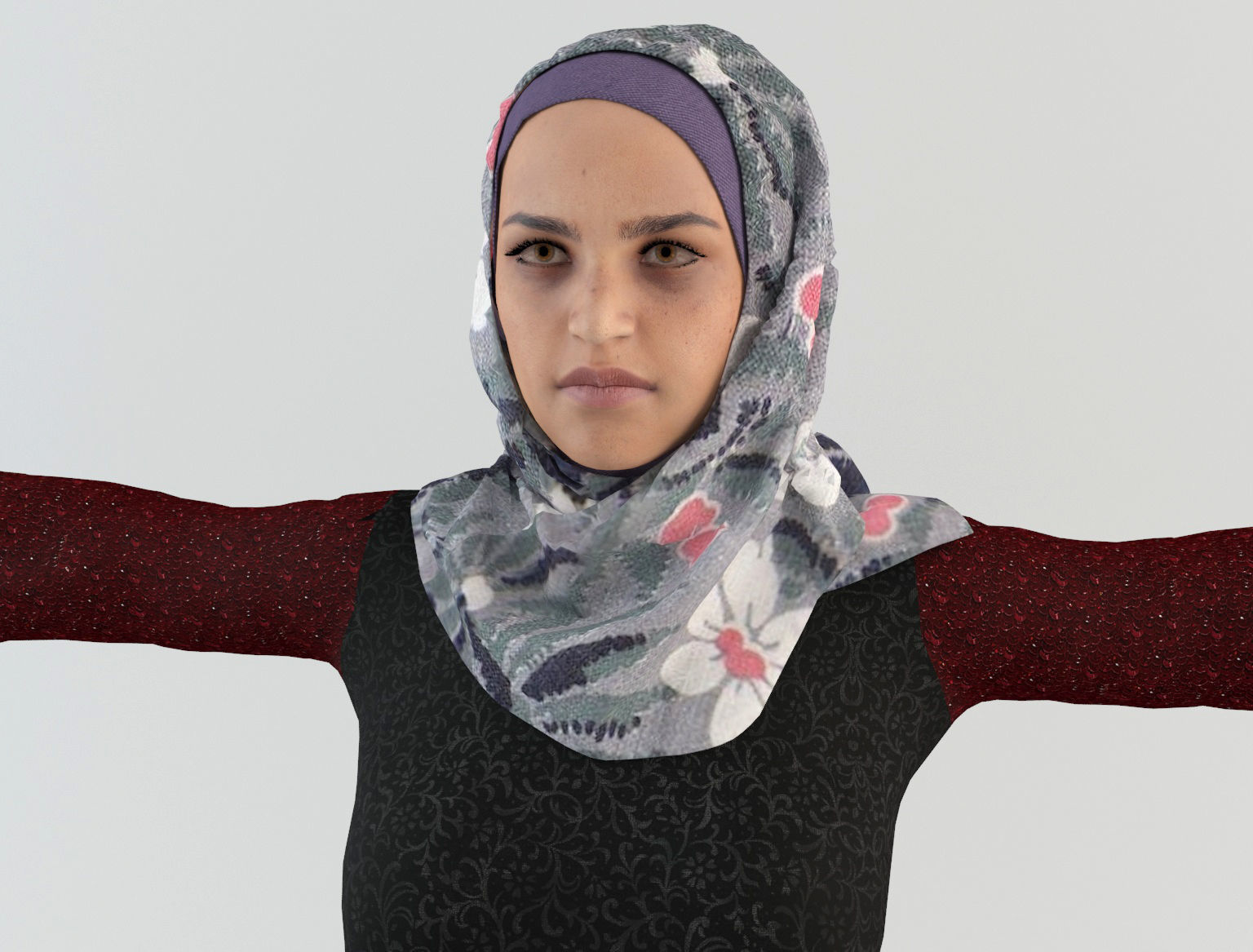 Arab Women Pack 3D model_21