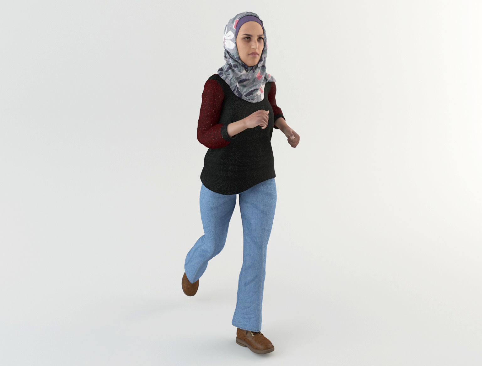 Arab Women Pack 3D model_23