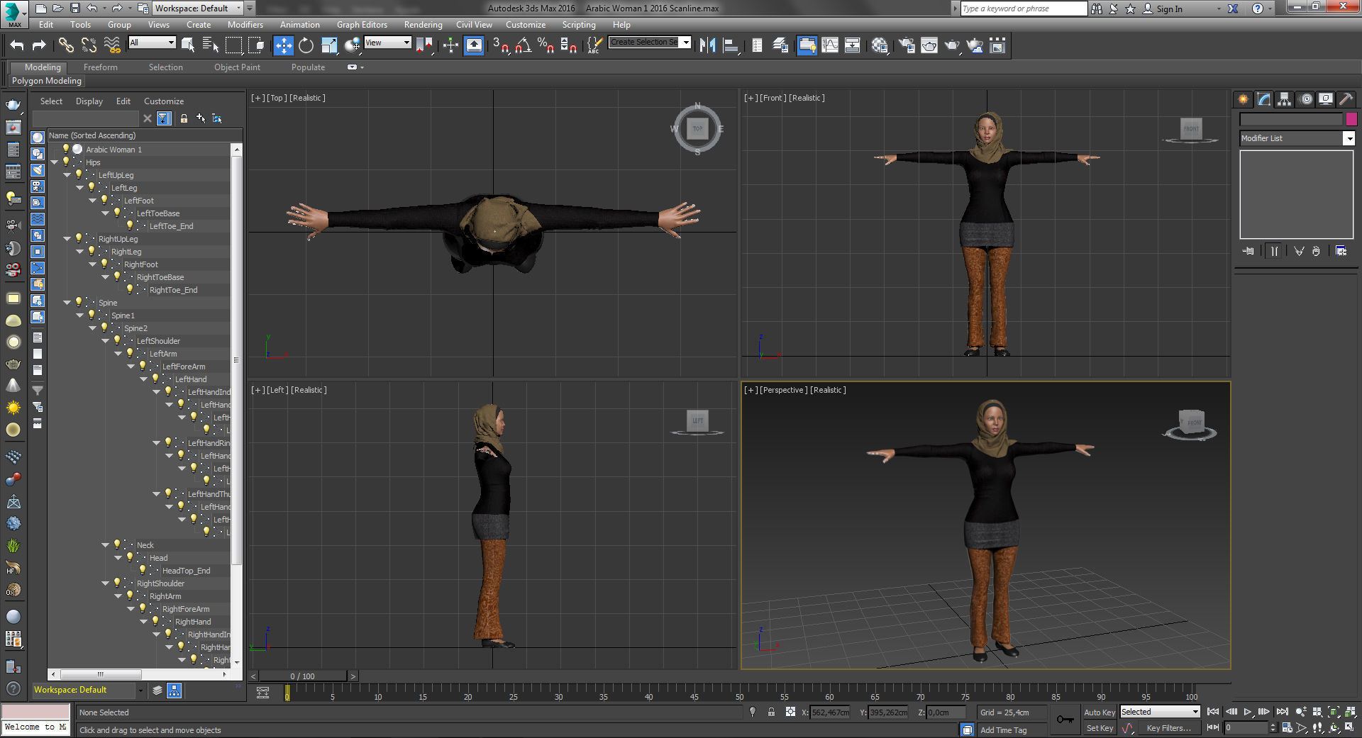 Arab Women Pack 3D model_15