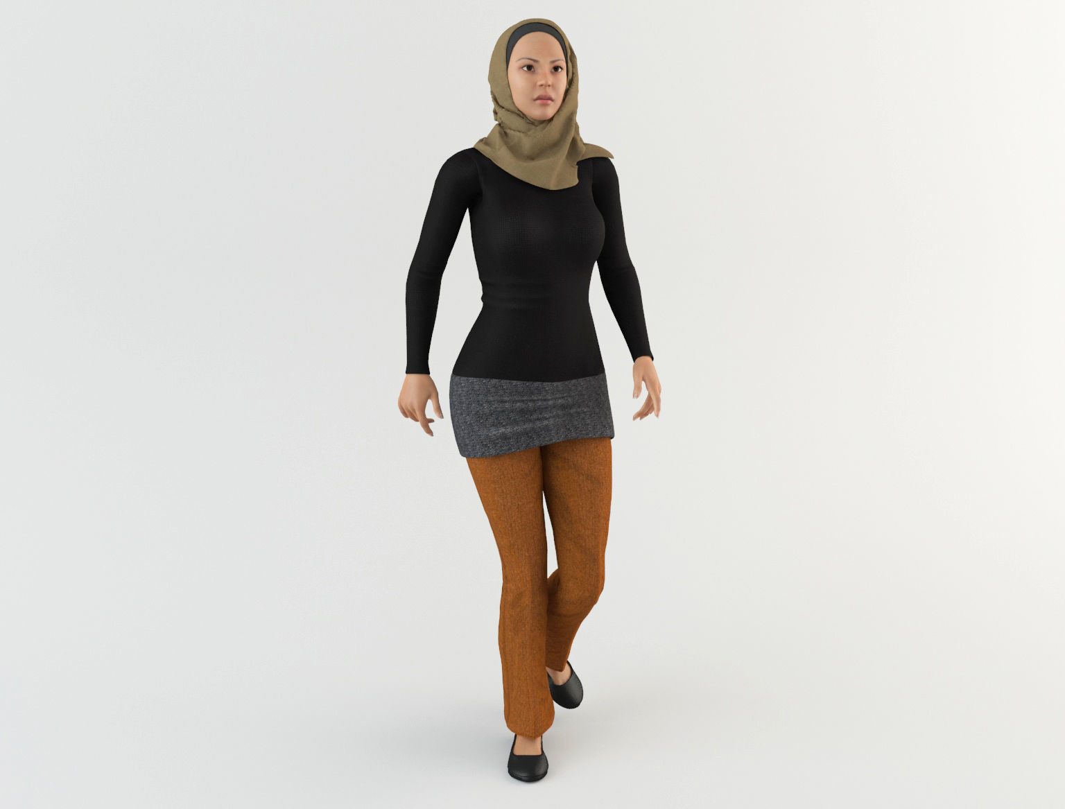Arab Women Pack 3D model_11
