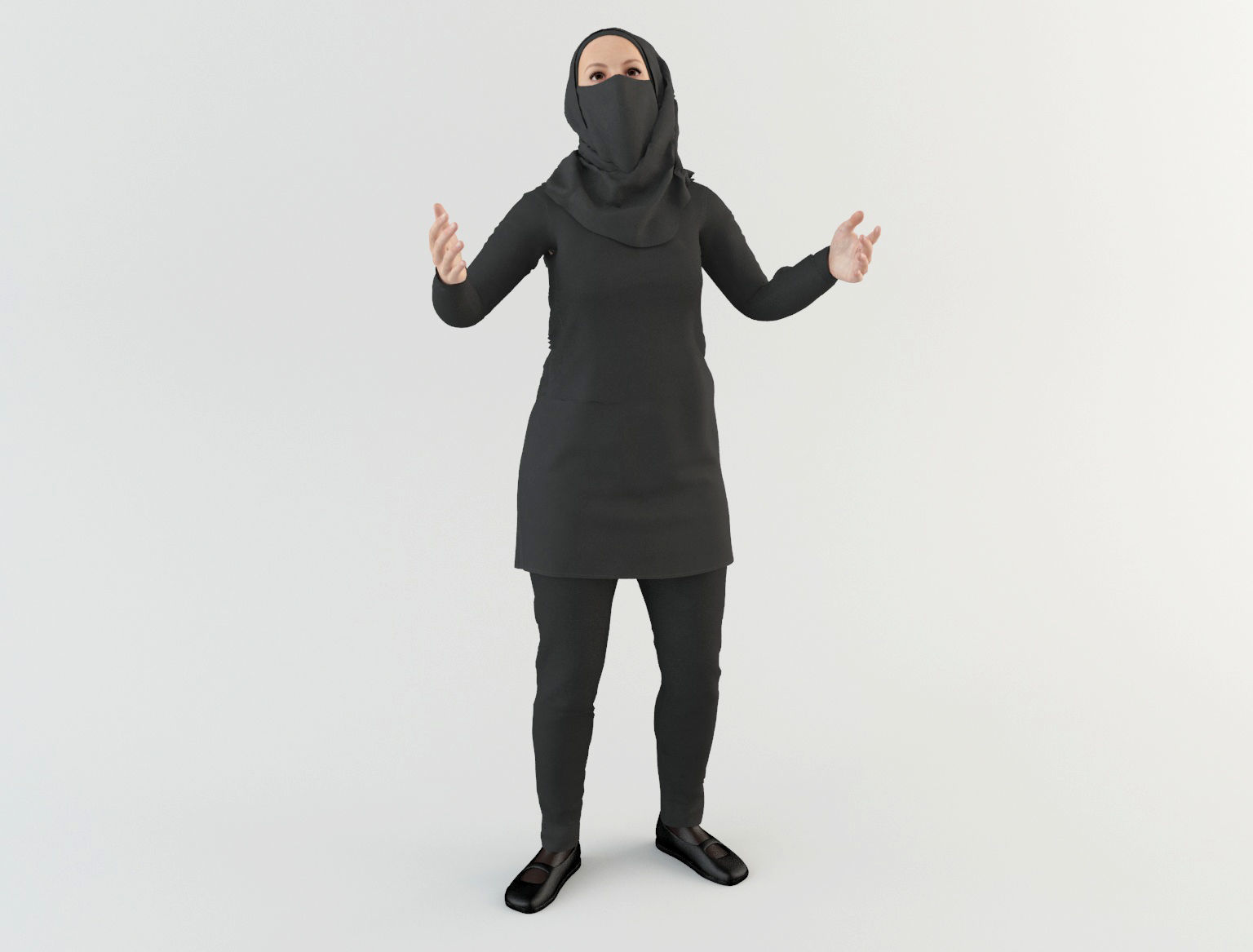 Arab Women Pack 3D model_39