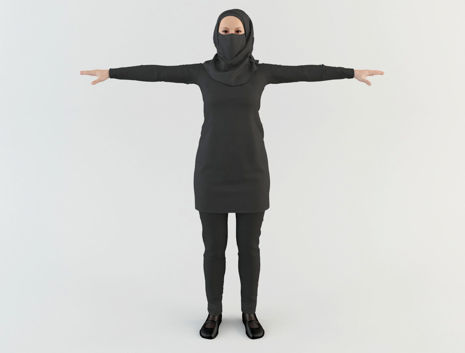 Arab Women Pack 3D model_30