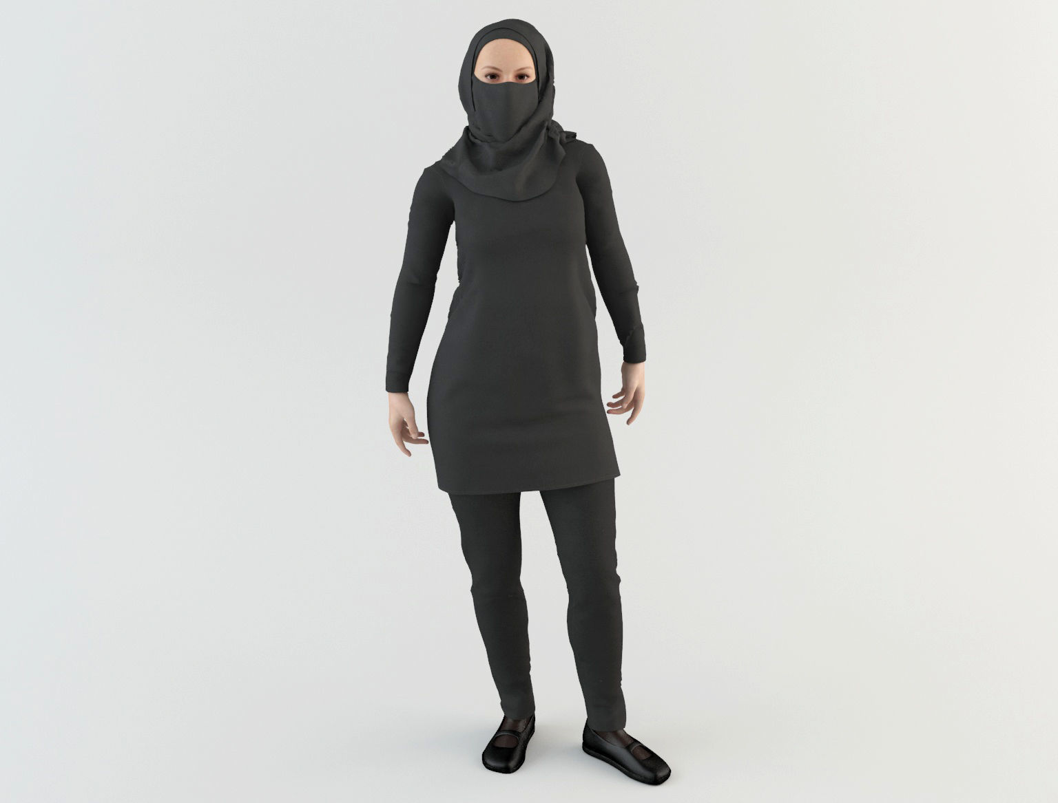 Arab Women Pack 3D model_36