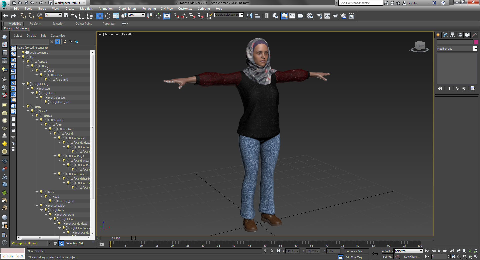 Arab Women Pack 3D model_28