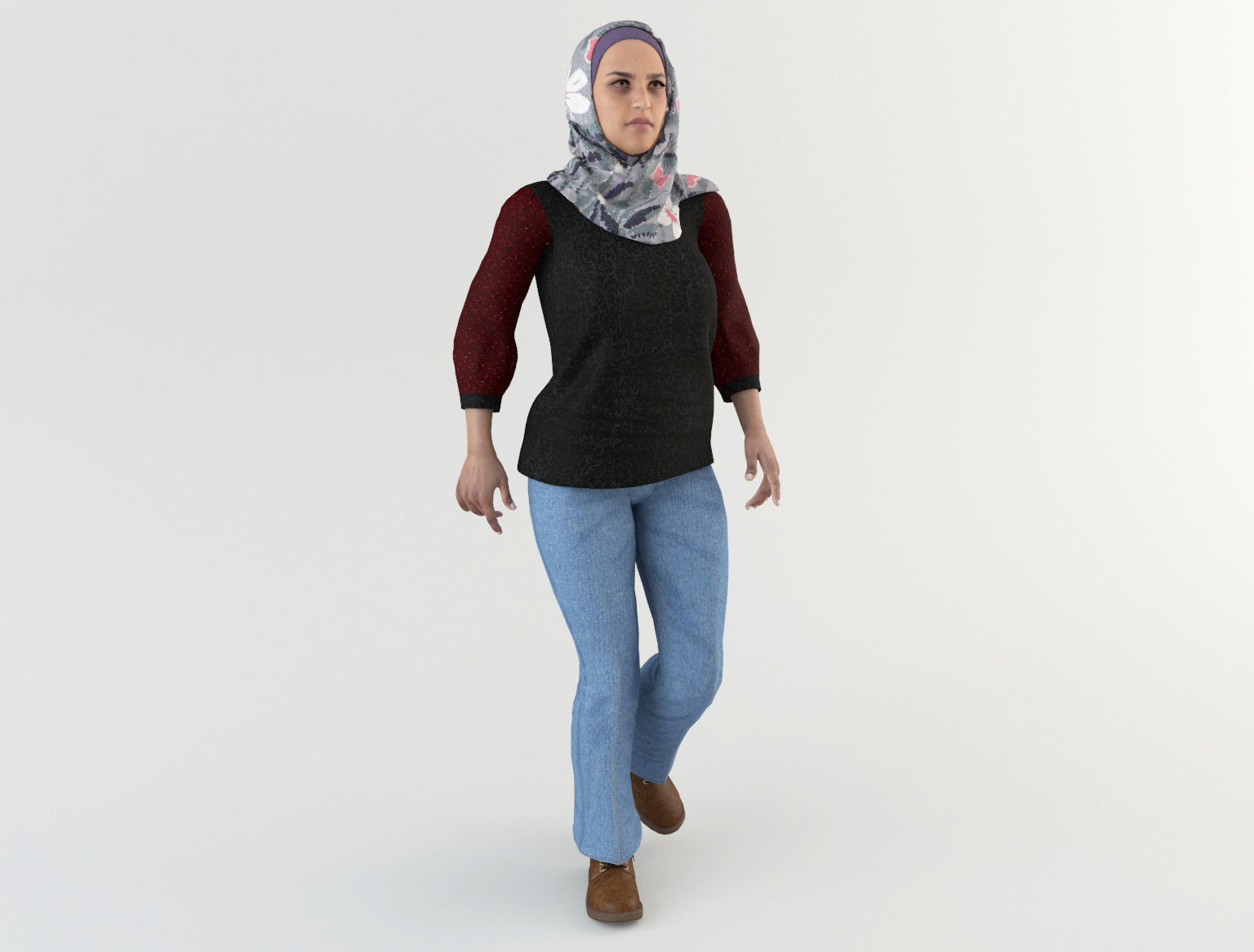 Arab Women Pack 3D model_24