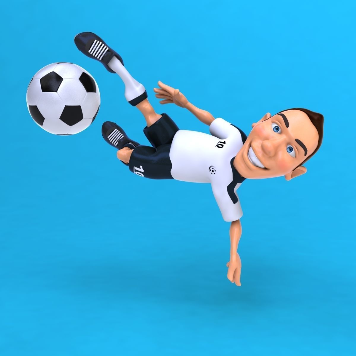 Fun football player  3D model_18