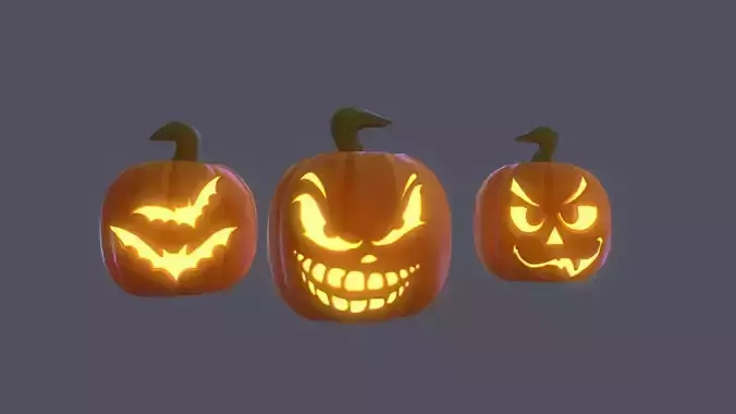 Halloween Pumpkins Pack PBR