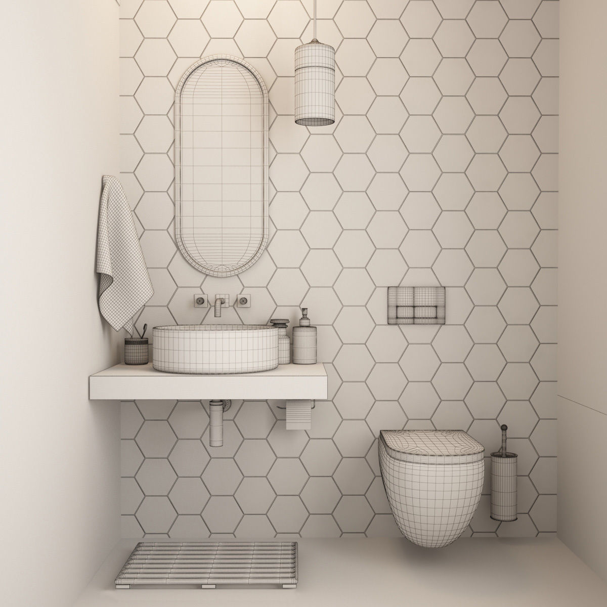 Bathroom 07 3D model_5