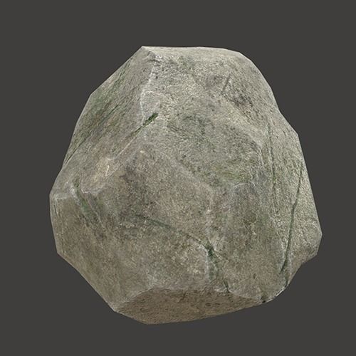 Dry Stone Low-poly 3D model_2