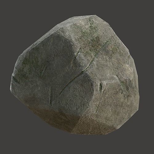 Dry Stone Low-poly 3D model_3