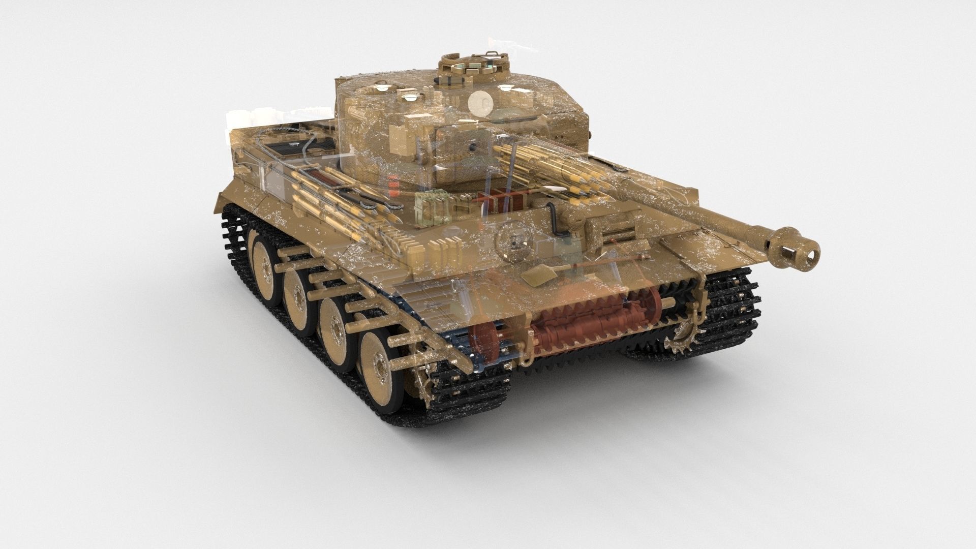Eastern Front Armor Pack with Interior and Engine Bay v1 3D model_51
