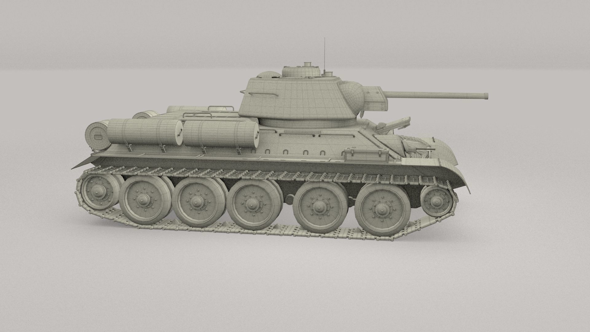 Eastern Front Armor Pack with Interior and Engine Bay v1 3D model_102