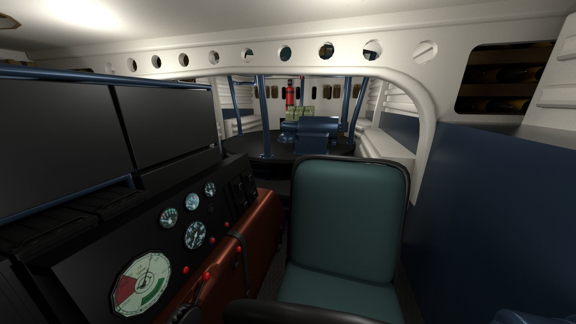 Eastern Front Armor Pack with Interior and Engine Bay v1 3D model_15