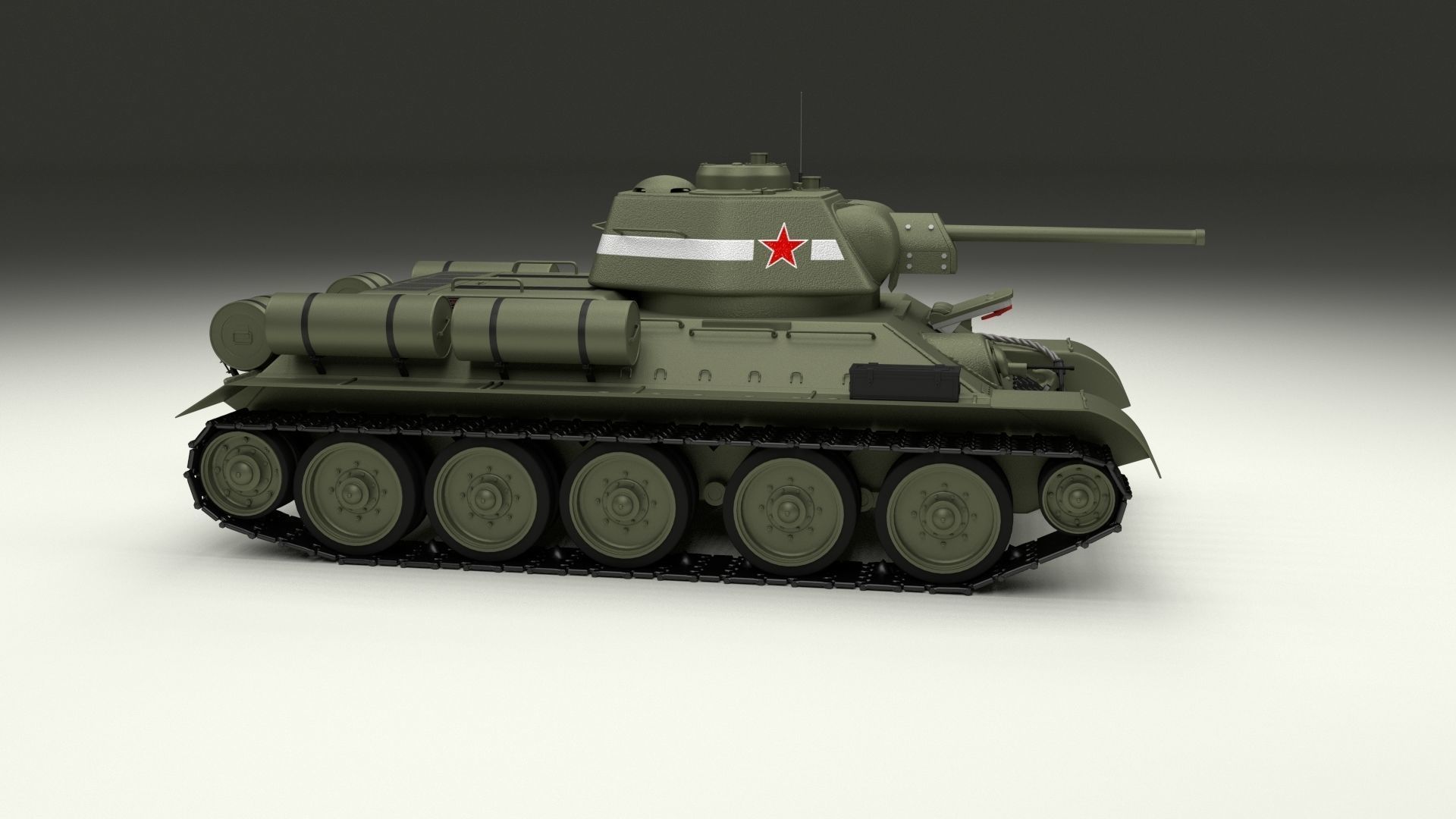 Eastern Front Armor Pack with Interior and Engine Bay v1 3D model_82