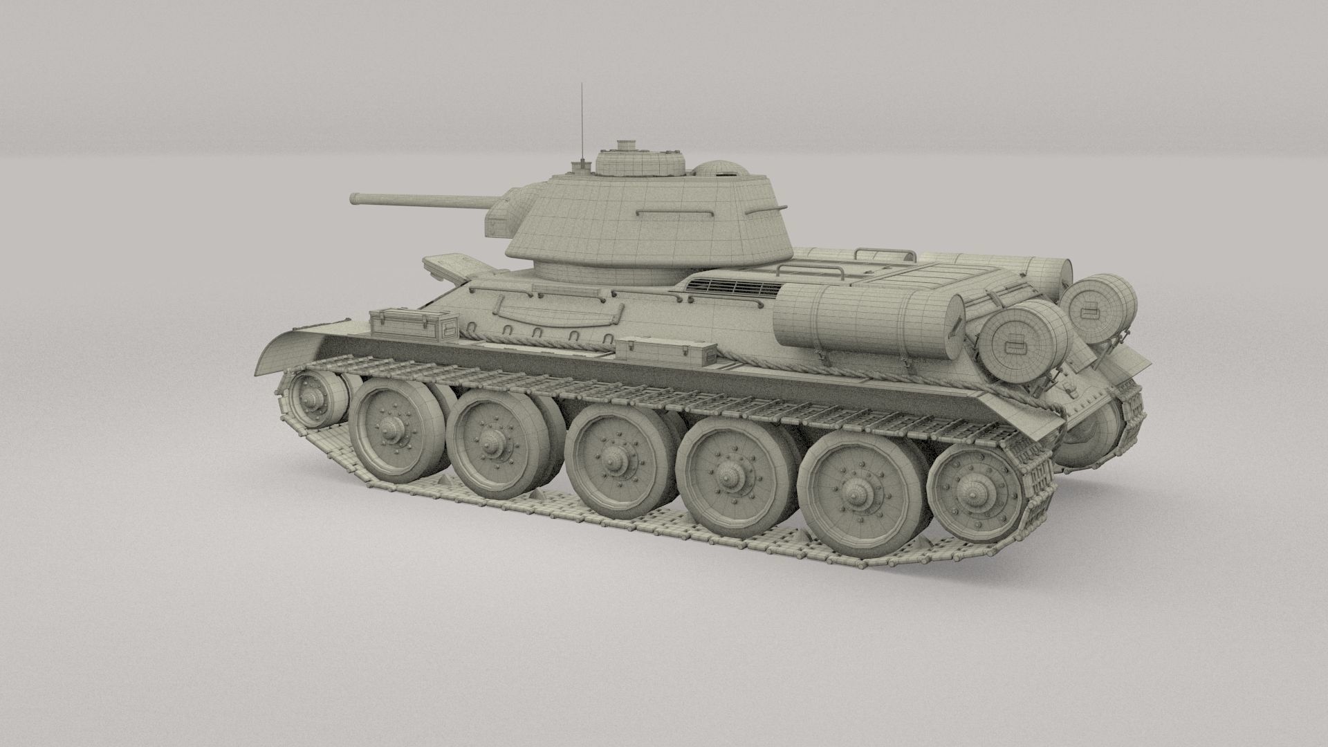 Eastern Front Armor Pack with Interior and Engine Bay v1 3D model_99