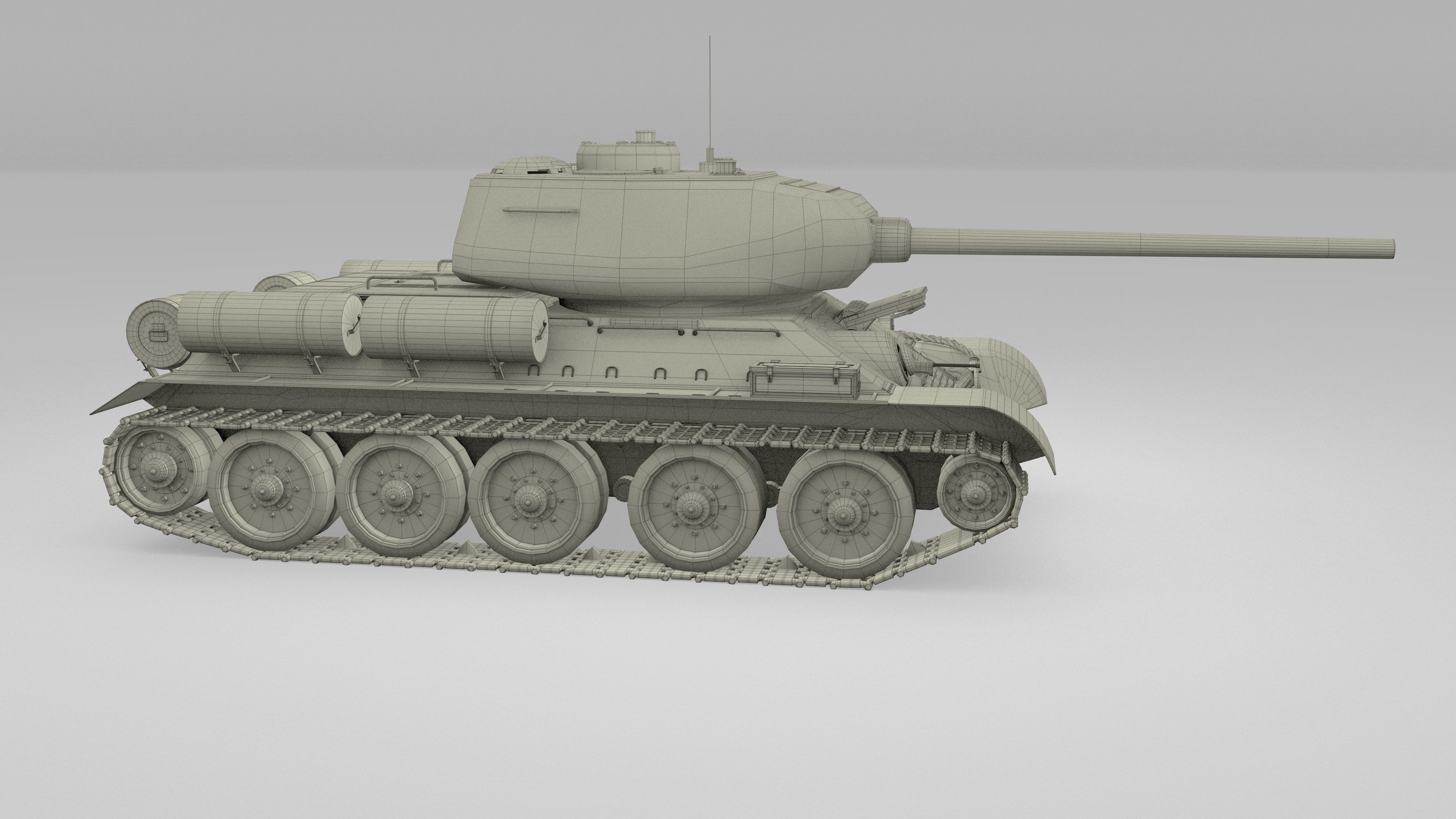 Eastern Front Armor Pack with Interior and Engine Bay v1 3D model_105