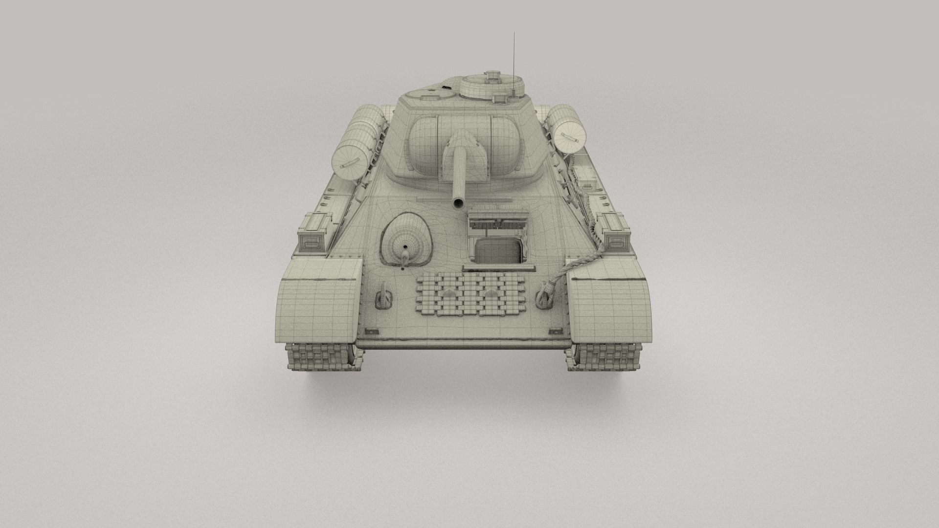 Eastern Front Armor Pack with Interior and Engine Bay v1 3D model_93