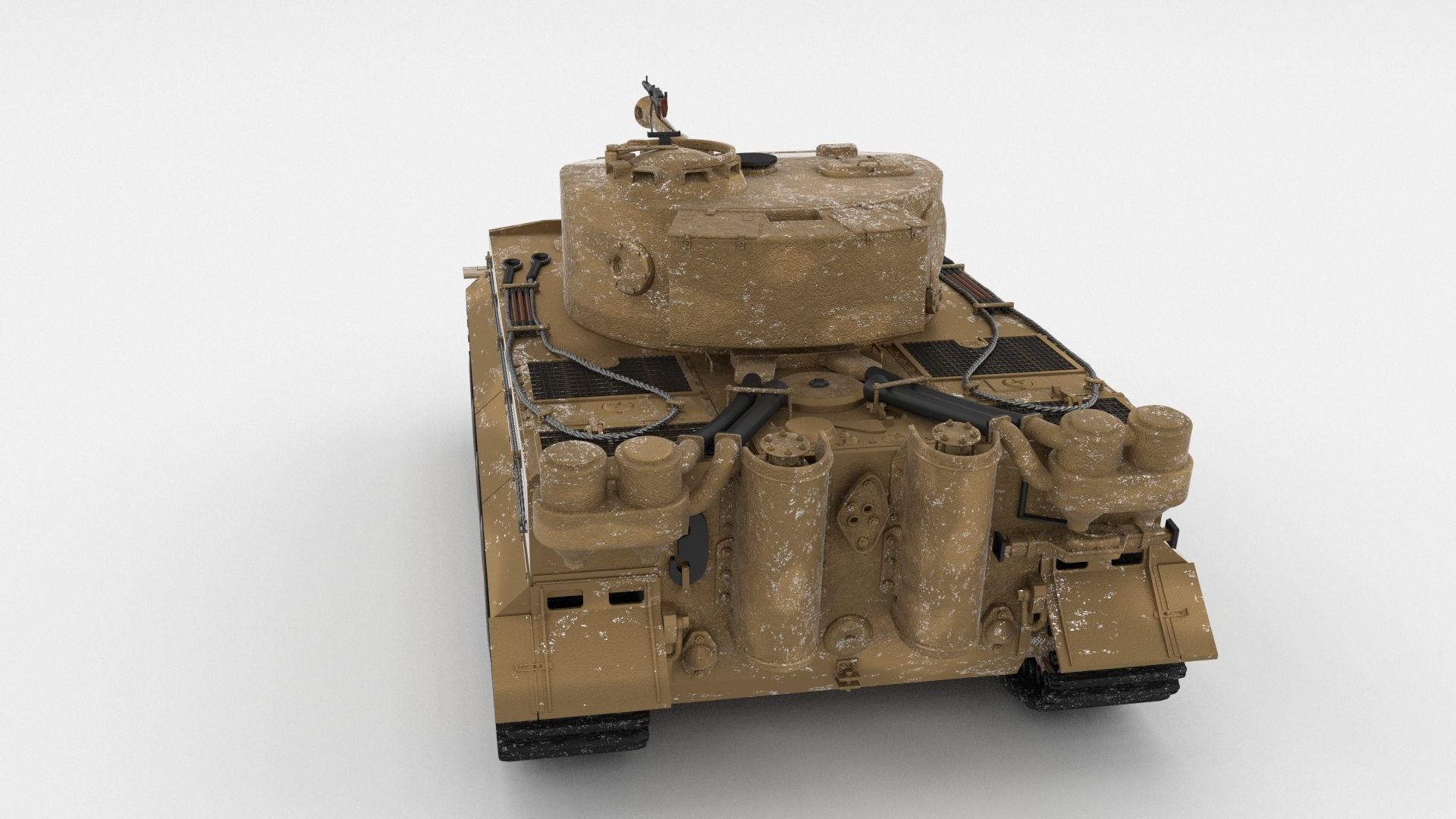 Eastern Front Armor Pack with Interior and Engine Bay v1 3D model_7