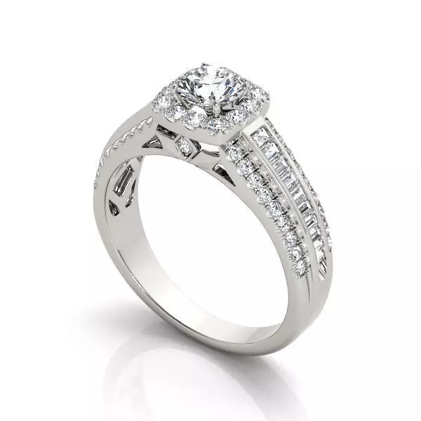 Engagement ring -3 3D print model_0