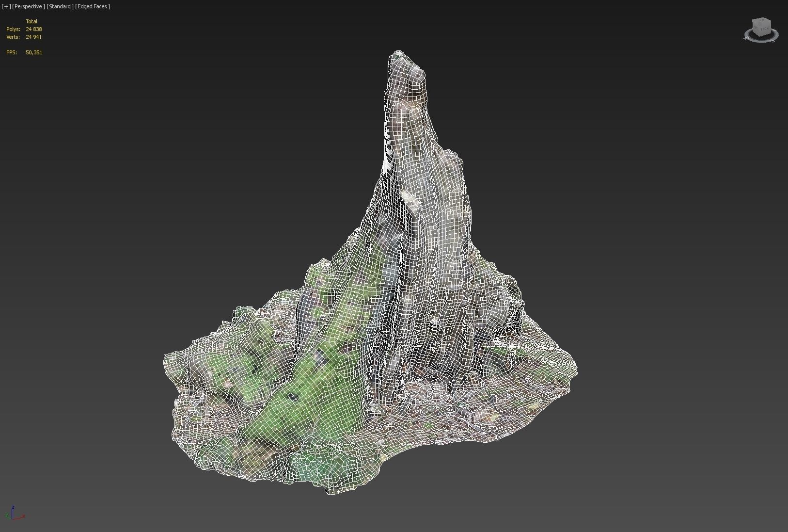 Nature stump 10 3D model_2