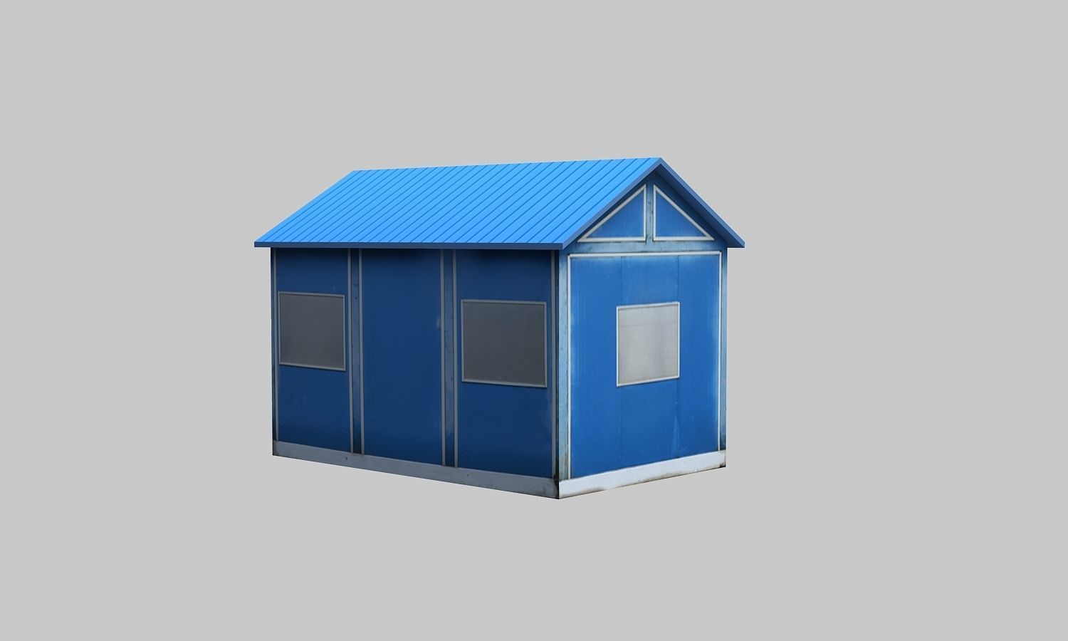Complete Refinery Scene Low-poly 3D model_36
