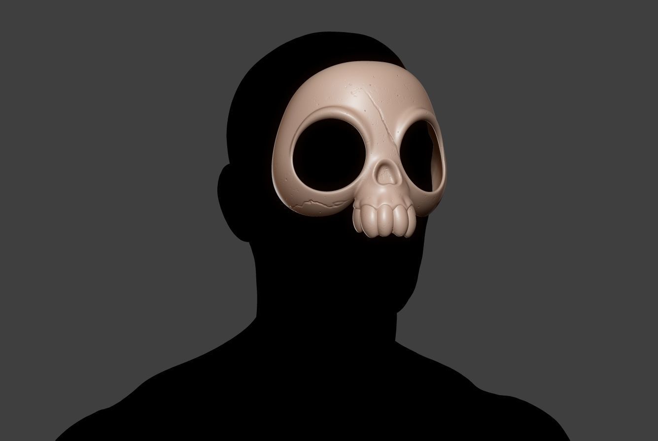 Skull Mask 11 3D print model_6